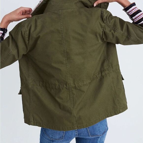 Madewell Sherpa-Trimmed Surplus Jacket Size XL - Picture 3 of 7